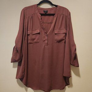 Torrid Harper Light Dusty Rose Pullover Blouse